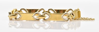 Lot 109 - A yellow and white gold articulated panel...