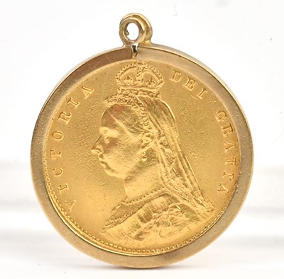 Lot 673 - A Victorian half sovereign, 1887, Jubilee head,...