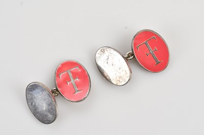 Lot 615 - THEO FENNELL; a pair of hallmarked silver and...