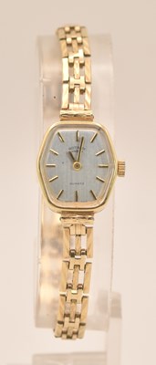Lot 1522 - ROTARY; a lady's 9ct yellow gold wristwatch,...