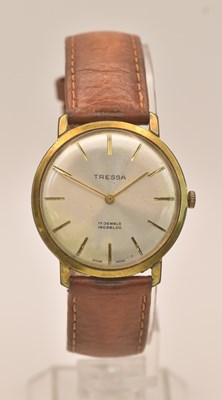 Lot 1529 - TRESSA; a gentleman's vintage wristwatch, the...
