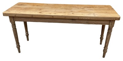 Lot 66 - A modern pine rectangular hall/side table,...