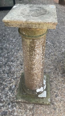 Lot 893 - A reconstituted concrete column, height 98 cm