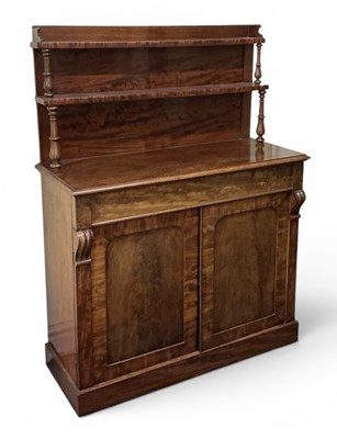 Lot 93 - A late Victorian mahogany gallery back...