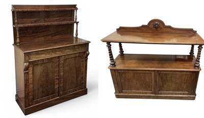 Lot 152 - A late Victorian mahogany gallery back...