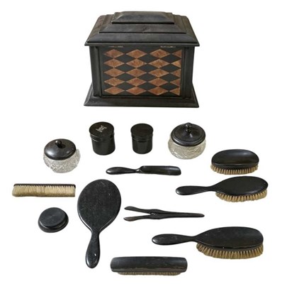 Lot 351 - A late 19th/early 20th century ebony and...