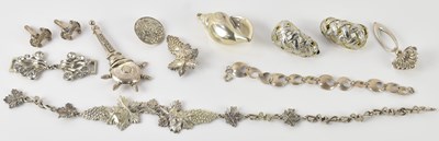 Lot 1448 - A small quantity of assorted 925 silver and...