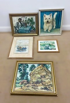 Lot 443 - F A DOLDING; oil on board, West Highland...