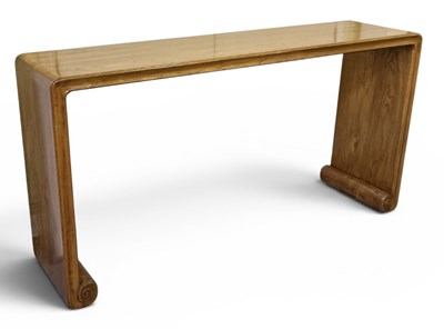 Lot 1002 - A modern/mid century fruitwood and light oak...