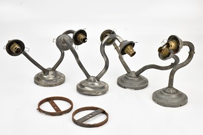 Lot 580 - Three Arts and Crafts style twin branch wall...