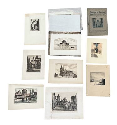 Lot 336 - A folio of eleven 19th century and later...