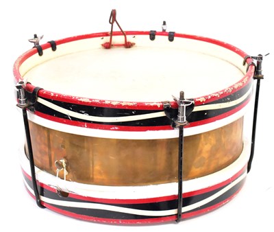 Lot 513 - A vintage Boys Brigade 14" drum, brass body...
