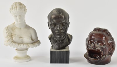 Lot 663 - A 19th century Parian ware portrait bust of a...