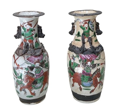 Lot 1100 - An early 20th century Chinese crackle glazed...