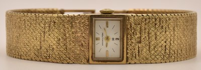 Lot 1515 - HAMILTON; a vintage lady's 9ct yellow gold...