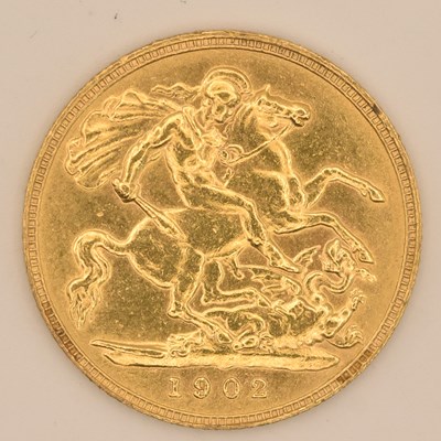 Lot 1477 - An Edward VII half sovereign, 1902.