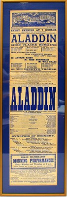 Lot 581 - An early 20th century theatre advertising...
