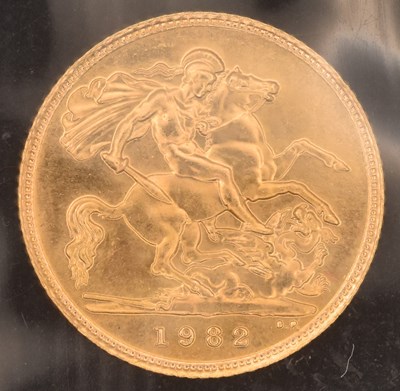 Lot 1483 - An Elizabeth II half sovereign, 1982.