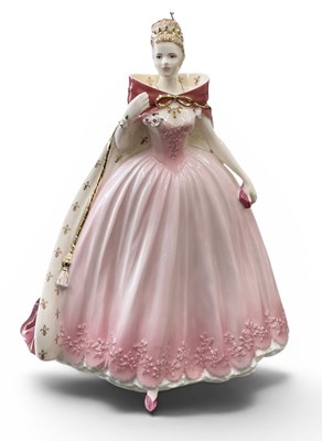 Lot 510 - COALPORT; a limited edition porcelain figure, '...