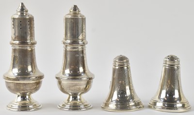 Lot 1129 - A pair of Elizabeth II hallmarked silver salt...