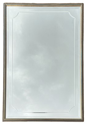 Lot 113 - A modern rectangular bevelled glass wall...