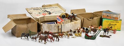 Lot 2095 - A collection of rural and farming cast metal...