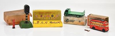 Lot 2044 - A tinplate model double decker bus, with...