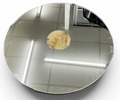 Lot 70 - A modern contemporary circular chromed...