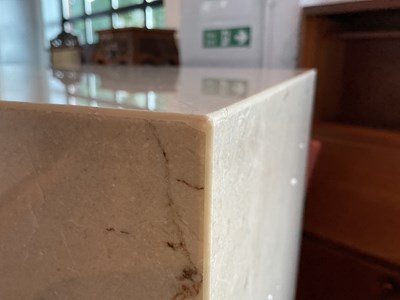 Lot 32 - A large modern contemporary rectangular white...