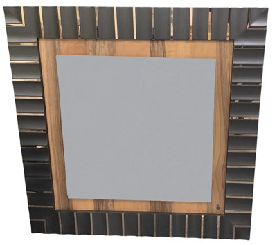 Lot 76 - A modern contemporary LED wall mirror, with...