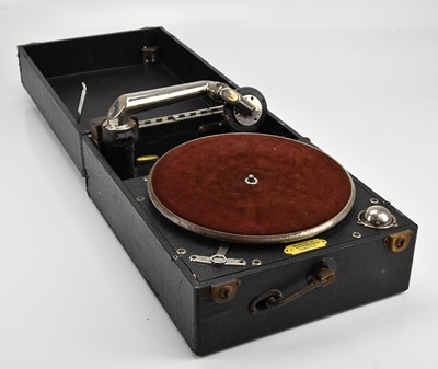 Lot 638 - COLUMBIA; a portable gramophone.