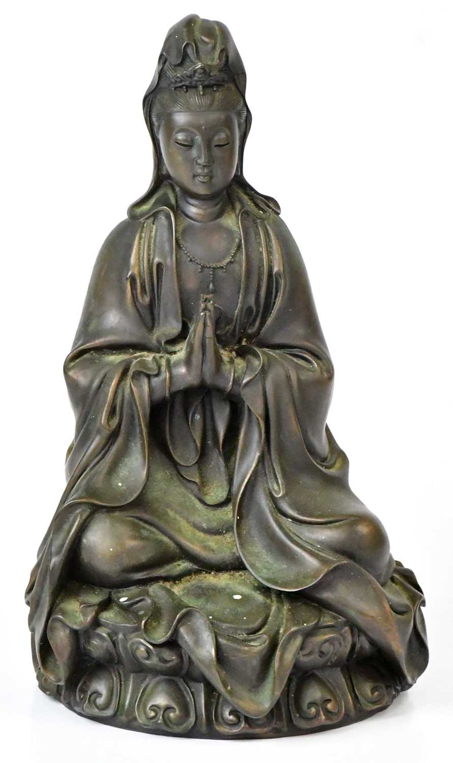 Lot 240 - A Chinese resin figure of the Bodhisattva...