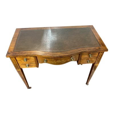 Lot 167 - A late 19th century rosewood five drawer...