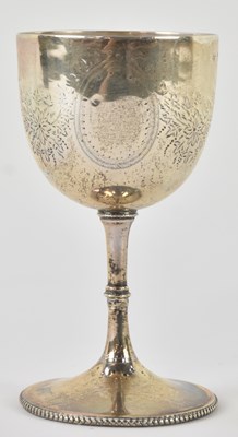 Lot 1126 - A small Victorian hallmarked silver goblet,...