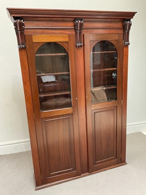 Lot 164 - A 19th century mahogany bookcase, height 198cm,...