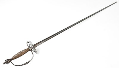 Lot 618 - A late 18th century German steel rapier, with...