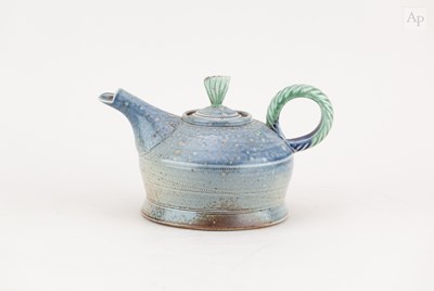 Lot 249 - JANE HAMLYN (born 1940); a small salt glazed...