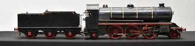 Lot 2167 - A 3.5” gauge live steam locomotive and tendre,...