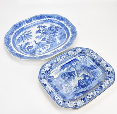 Lot 1354 - ADAMS; a 19th century ironstone blue and white...
