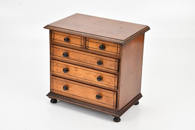 Lot 457 - A 19th century mahogany specimen chest of two...