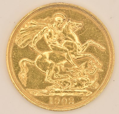 Lot 1470 - An Edward VII double sovereign, 1902, approx...