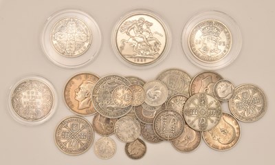 Lot 1496 - A quantity of silver and half silver British...