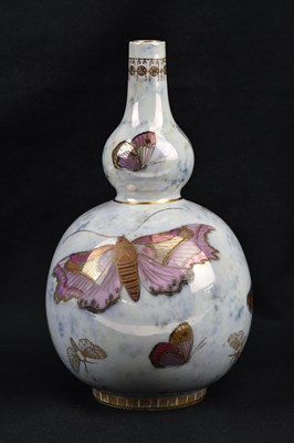 Lot 347 - CARLTON LUSTREWARE; an Armand double gourd...