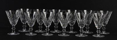 Lot 1216 - WATERFORD; twelve 'Tramore' pattern glasses (12).