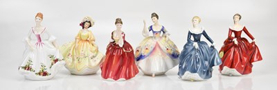 Lot 1287 - ROYAL DOULTON; a collection of six figures...