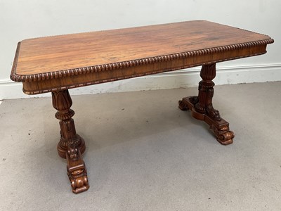 Lot 1159 - A William IV/early Victorian rosewood centre...