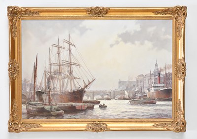 Lot 1058 - RODNEY CHARMAN (born 1944); large oil on...