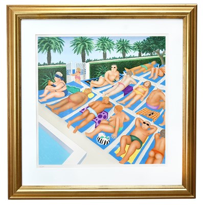 Lot 45 - BERYL COOK (1926-2008); pencil signed limited...