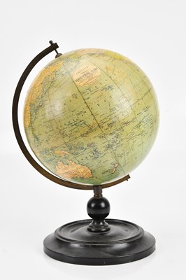 Lot 453 - PHILIPS; a 9" terrestrial globe, on ebonised...