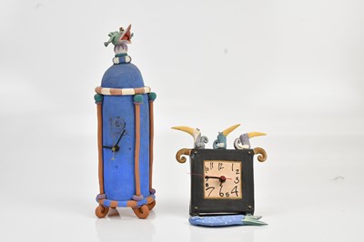 Lot 355 - KATE BRETT; a modern ceramic novelty wall time...